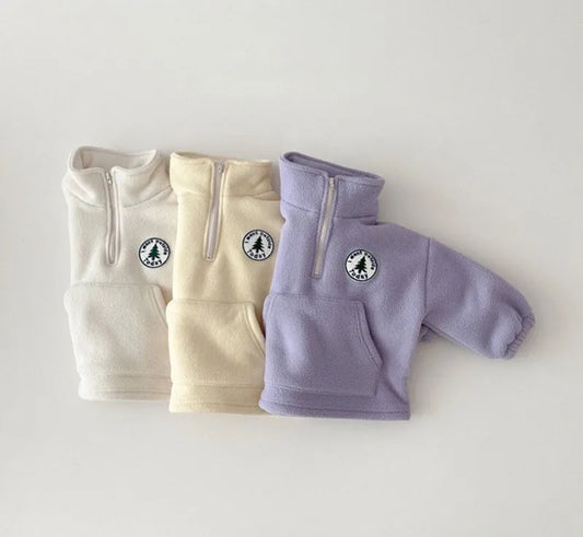 2-Piece Kids Fleece Pullover & Pants Outfit