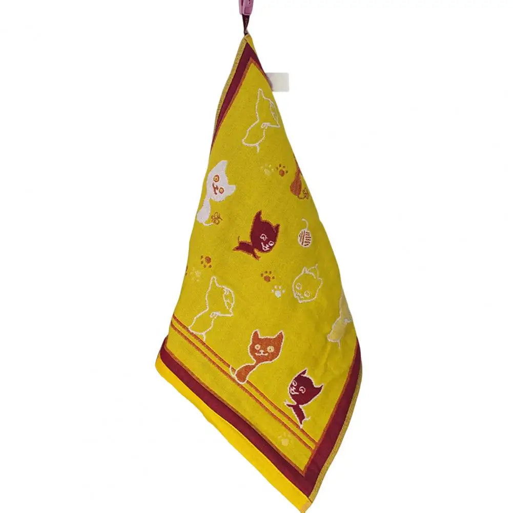 Cartoon Square Gauze Handkerchief for Baby Feeding