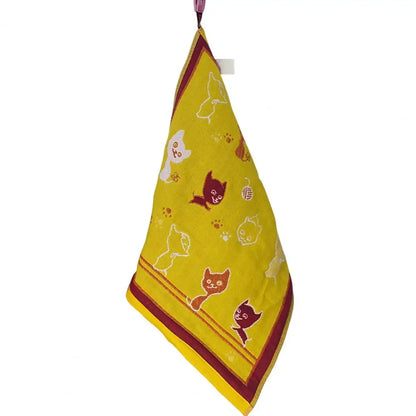 Cartoon Square Gauze Handkerchief for Baby Feeding