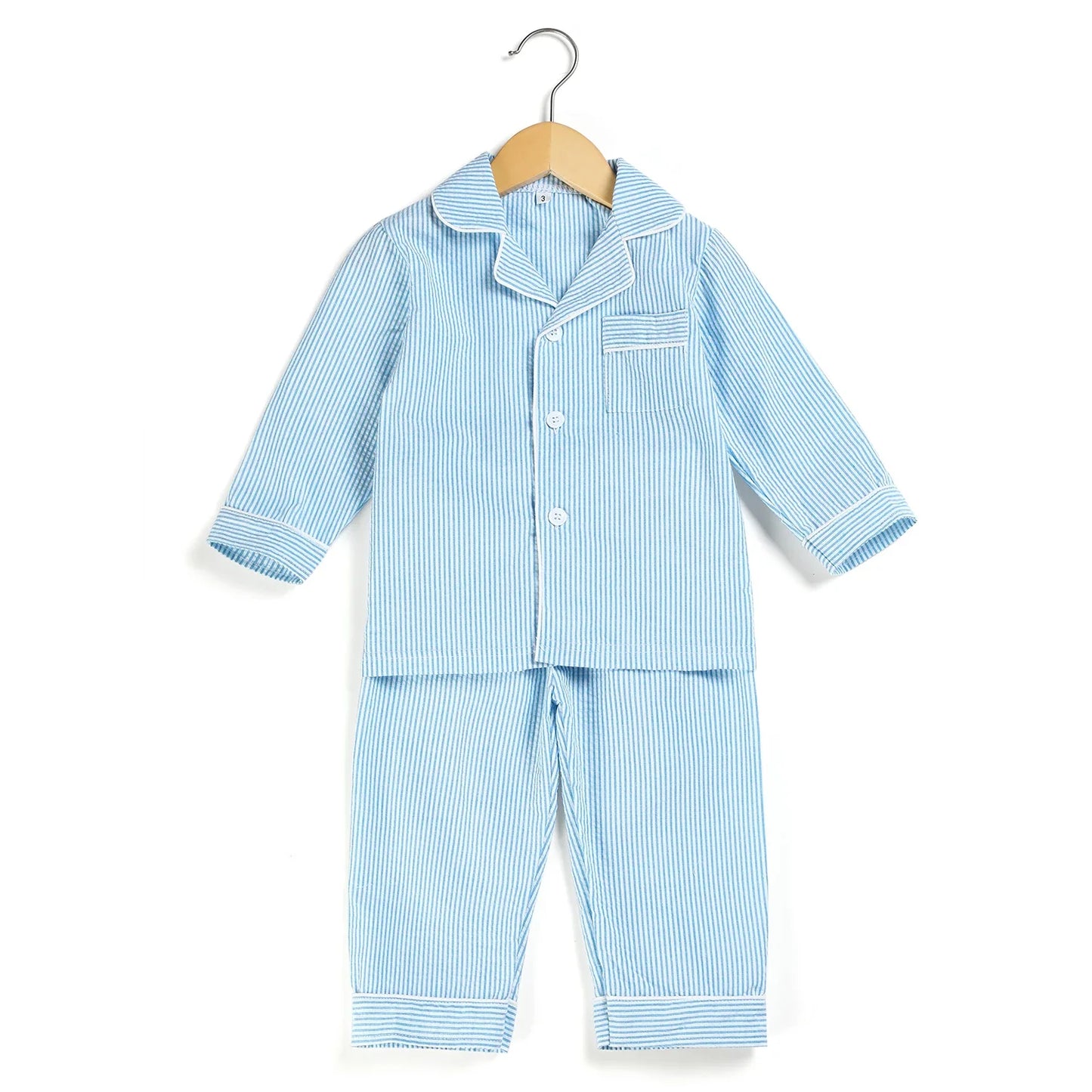 Ruffkids Cotton Seersucker Sibling Matching Pajama Sets