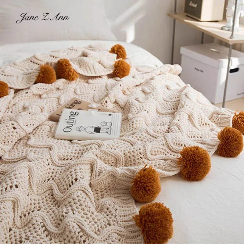 Knitted Wool Ball Newborn Photo Prop & Basket Filler