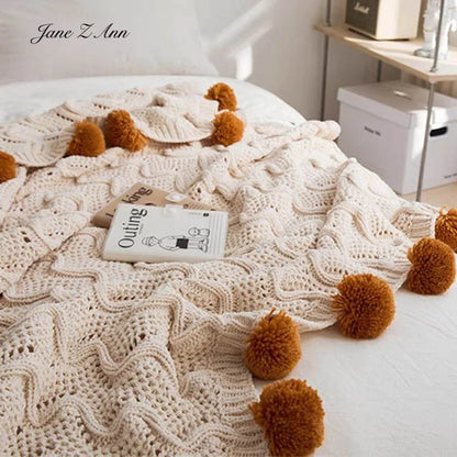 Knitted Wool Ball Newborn Photo Prop & Basket Filler