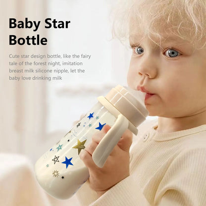 Large Capacity Anti-Fall PP Star Feeding Bottle