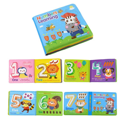 Waterproof Learning Animal & Number Bath Books
