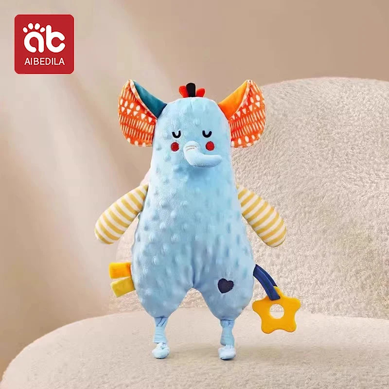 Plush Animal Security Blanket - Soft Baby Sleeping Comforter