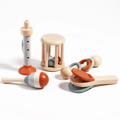 Soothing Wooden Grip & Shake Early Education Toy