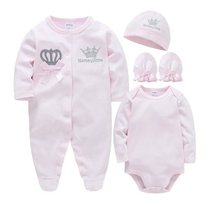 Soft Cotton Baby Bodysuits & Jumpsuits for Winter