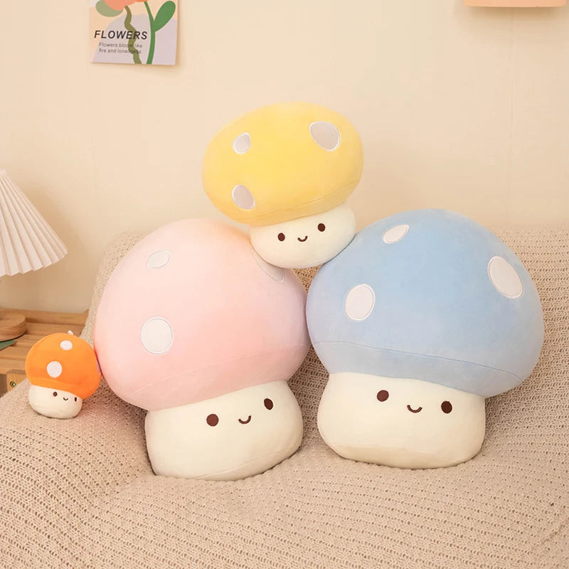 Kawaii Mushroom Plush – Soft Squishy Pillow Toy & Cute Gift for Kids