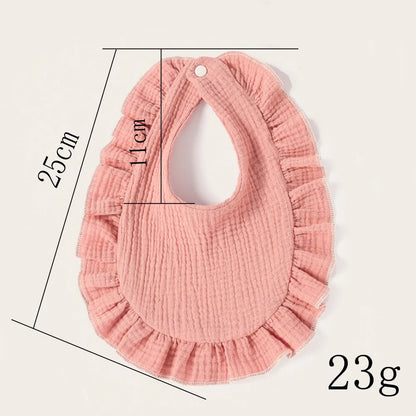 Cotton Muslin Baby Bibs for Newborns – Feeding, Drool & Burp Cloth Accessories