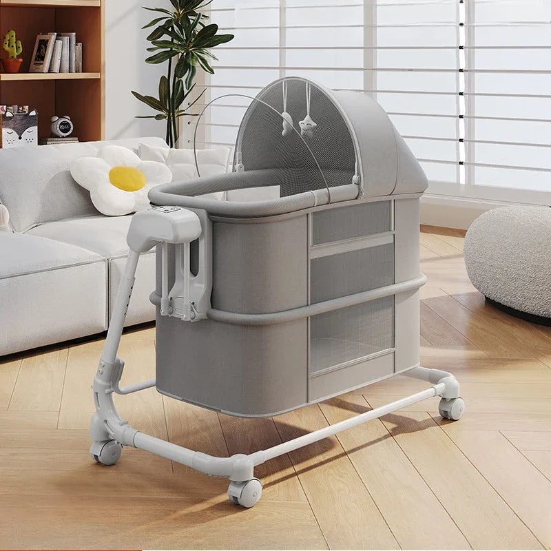 Luxury Folding Bassinet & Bedside Crib