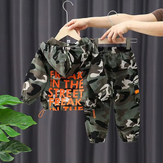 Baby Boys Coat & Pants Set – Spring/Autumn, Ages 2–6