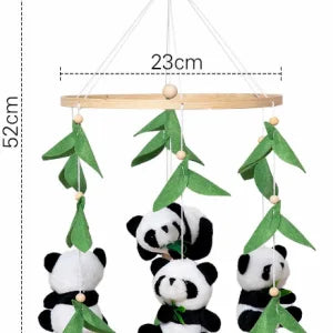 Soft Felt & Wooden Animal Baby Crib Mobile with Music