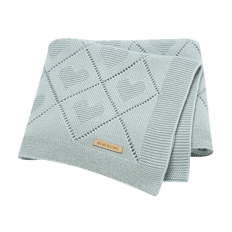 Super Soft Cotton Knit Swaddle Blanket (90x70cm)