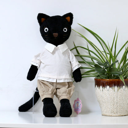 Kawaii Dressing Cat Plush Doll: Soft Stuffed Animal Gift