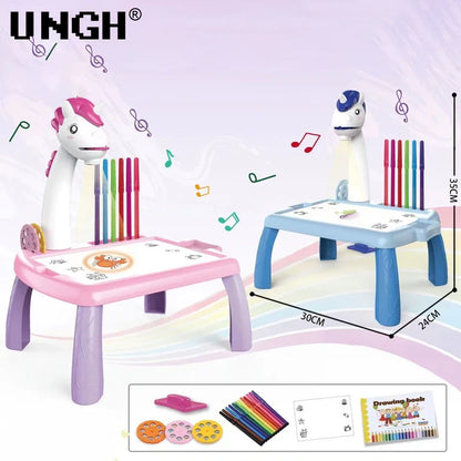 UNGH Children led projector drawing table