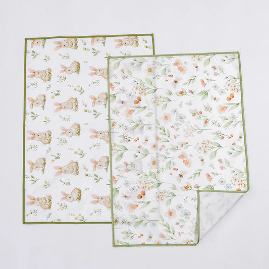 HappyFlute Portable Baby Diaper Changing Mat 50x70cm Soft Washable Polyester Changing Pad Cover Mattress for Babies