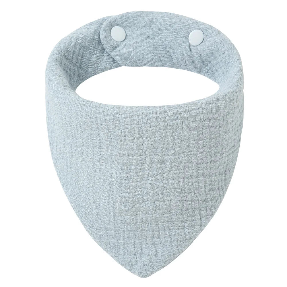 Solid Color Cotton Baby Bandana Bibs