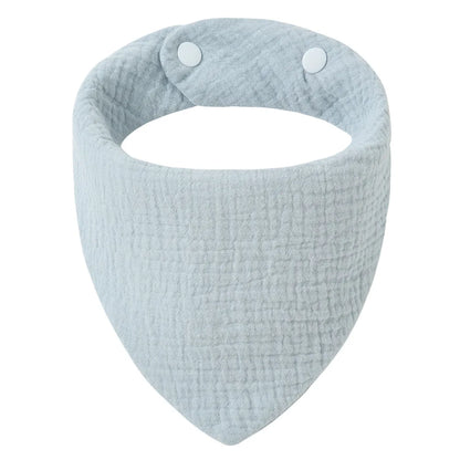 Solid Color Cotton Baby Bandana Bibs