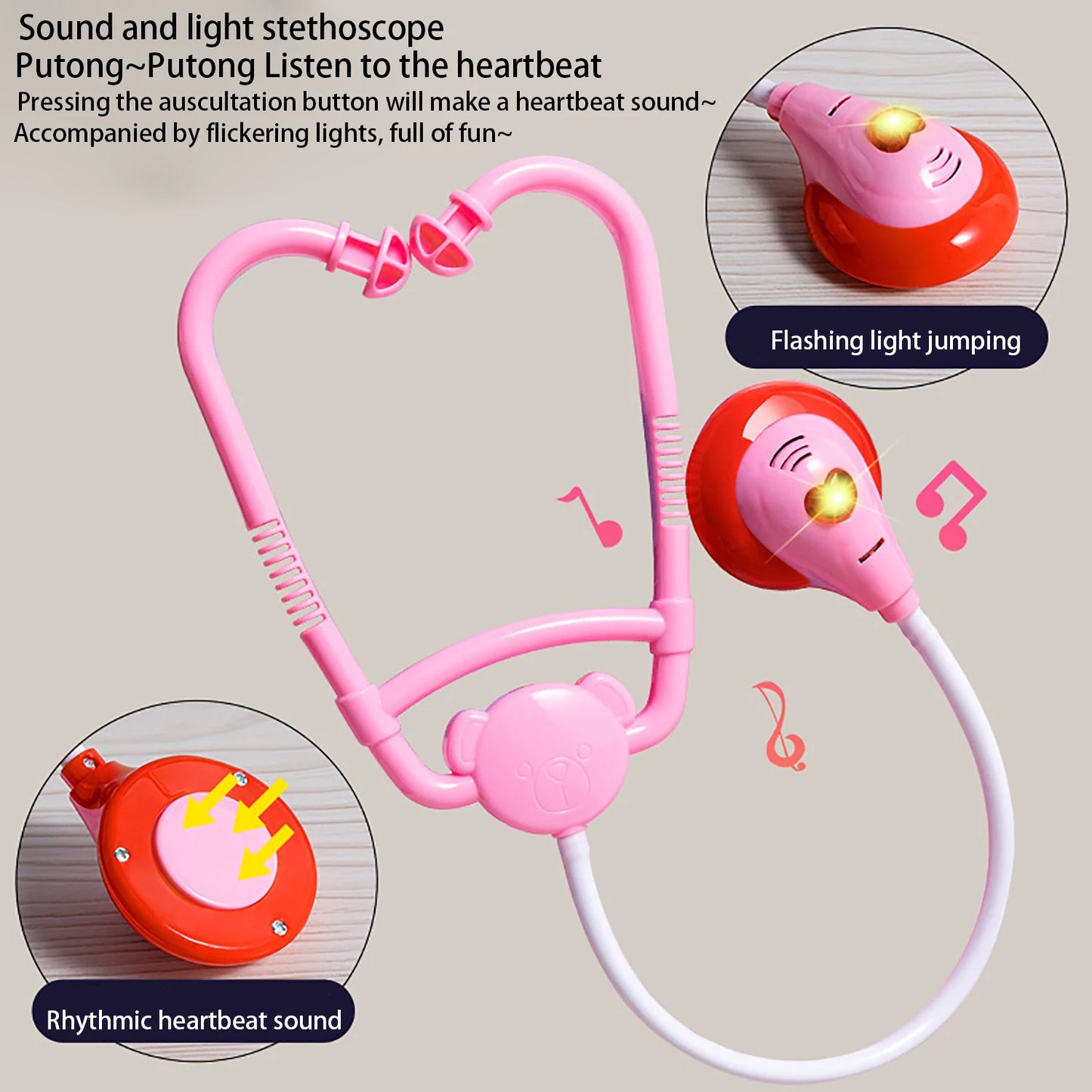 Pretend Play Doctor Toolbox with Stethoscope & Tools
