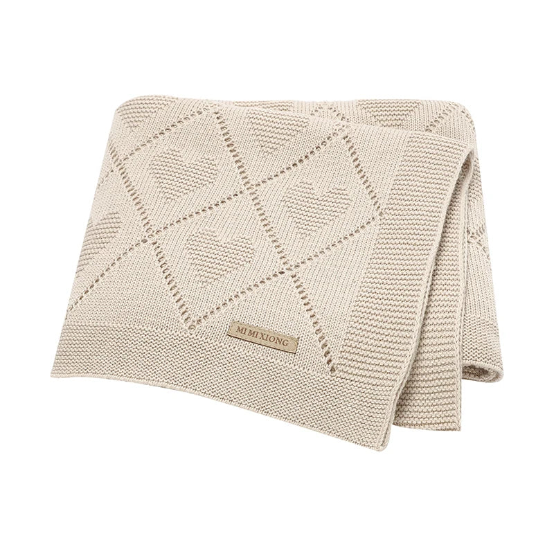 Super Soft Cotton Knit Swaddle Blanket (90x70cm)