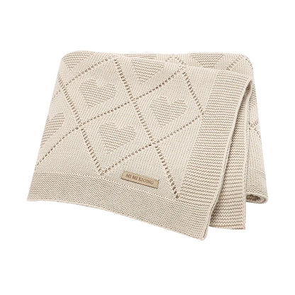 Super Soft Cotton Knit Swaddle Blanket (90x70cm)