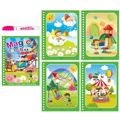 Mess-Free Water Coloring Book for Early Education