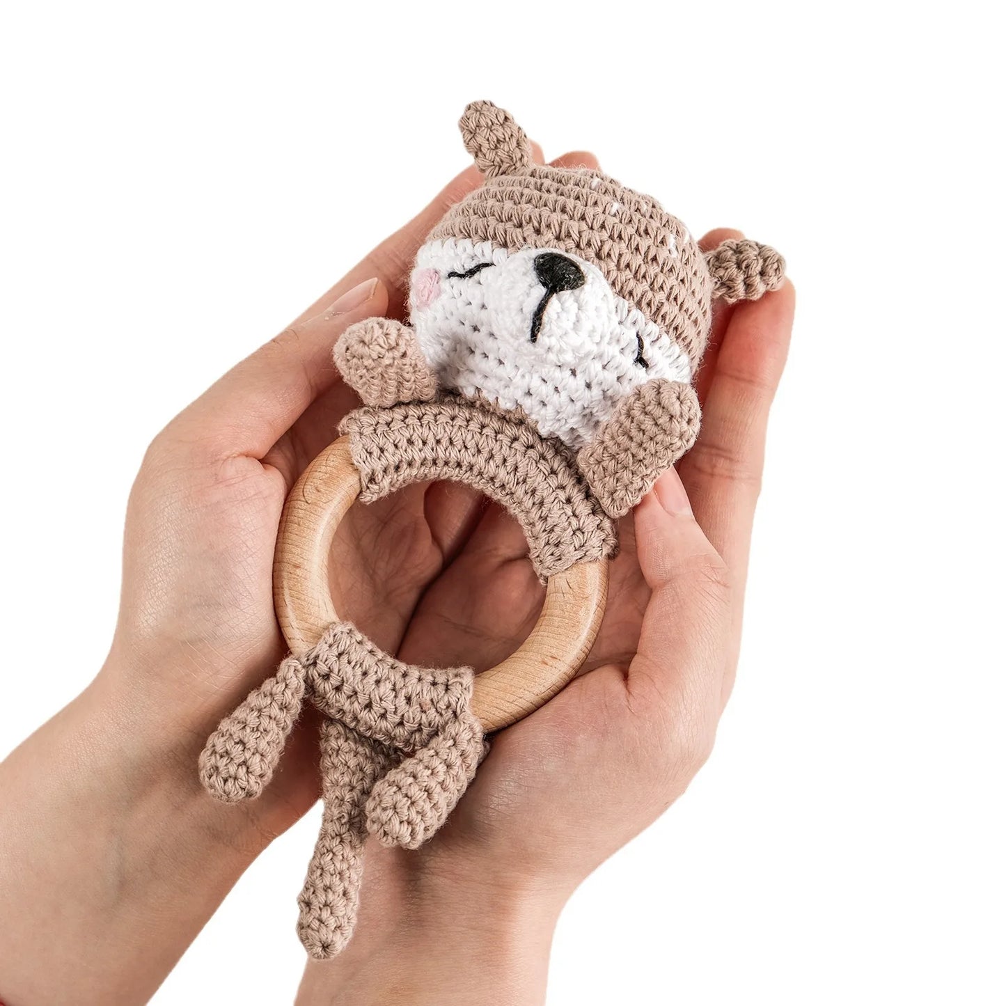 Handmade Amigurumi Cartoon Animal Baby Rattle