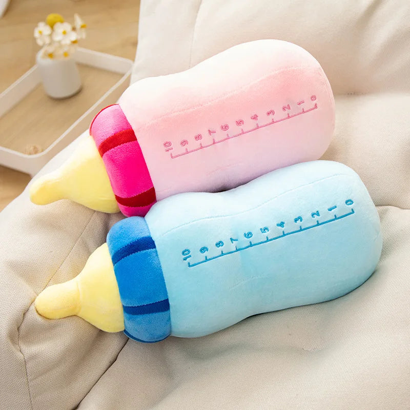 40/65CM New Milk Bottle Stuffed Plush Pillow Cushion Funny Cartoon Boba Plush Soft Toys Birthday Gifts
