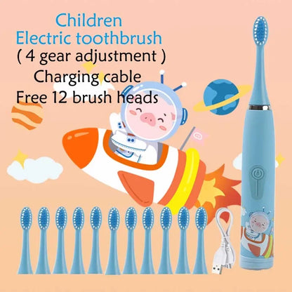 Children's Ultrasonic Rechargeable Electric Toothbrush