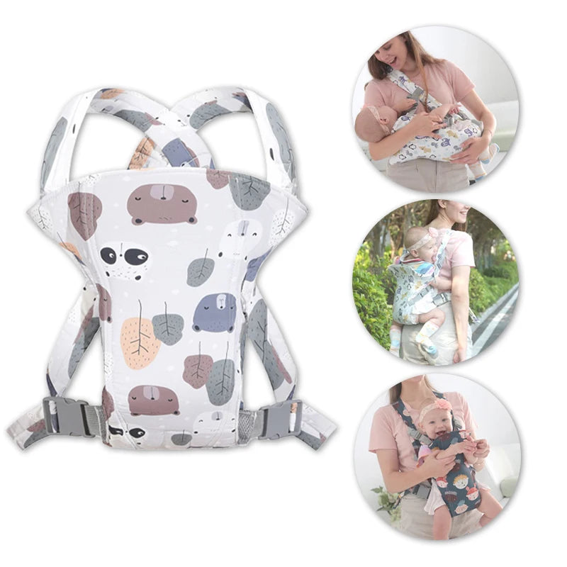 All-in-One Breathable Baby Carrier and Waist Stool