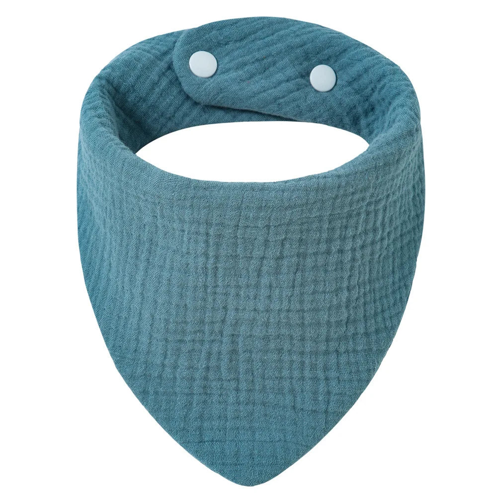 Solid Color Cotton Baby Bandana Bibs