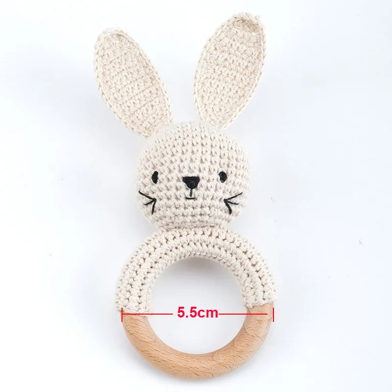 Handmade Amigurumi Cartoon Animal Baby Rattle