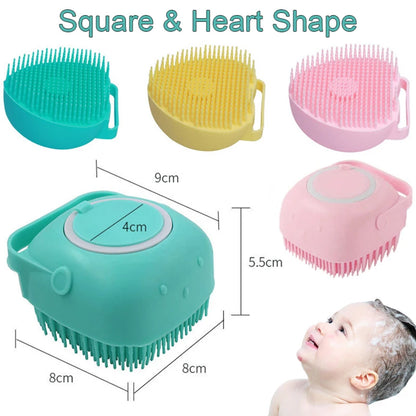 Silicone Baby Bath/Shampoo Massage Comb/Body Scrubber