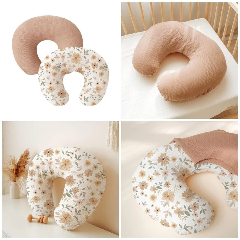2PCS Breastfeeding Pillow Cover Pillow Case Detachable Nursing Pillowcase Breast Feeding Cushion Sleeve Breathable