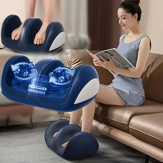 Full-Size Shiatsu Foot & Calf Massager | Deep Kneading Heat Therapy