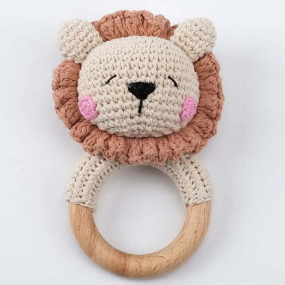 Handmade Amigurumi Cartoon Animal Baby Rattle