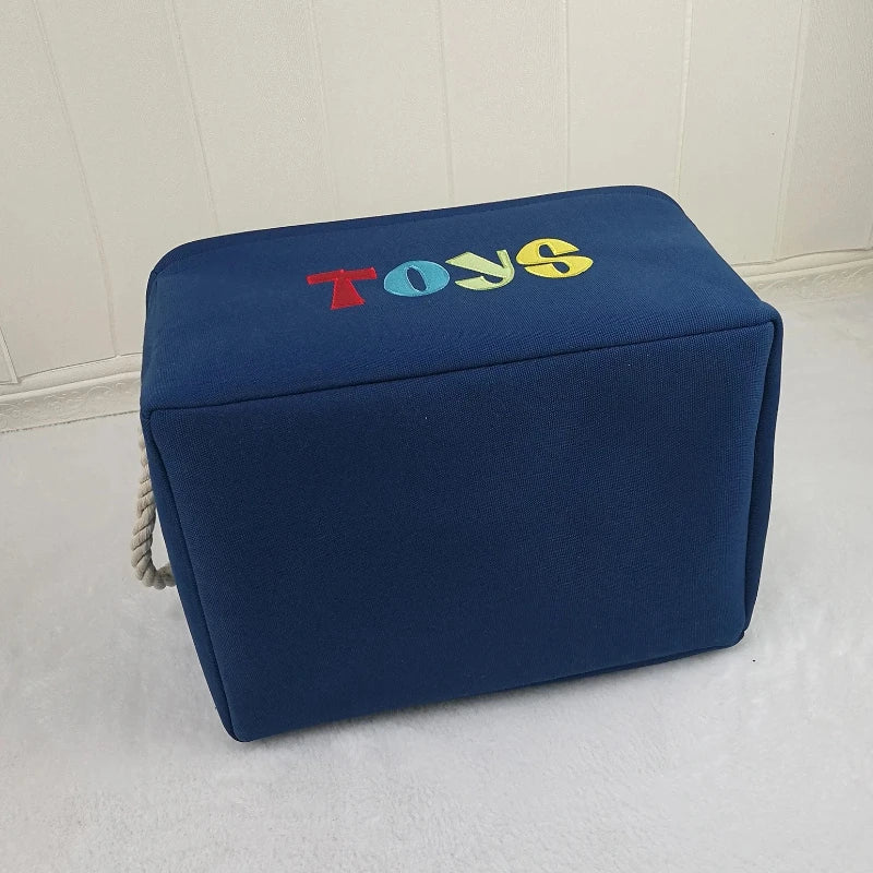 Foldable Canvas Laundry & Toy Storage Basket