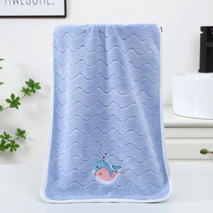 Cute & Soft Coral Velvet Baby/Kids Towel (50x25cm)