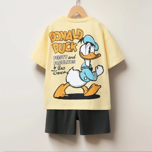 Kids Two-Piece Summer Outfit – Trendy Printed Sports Set