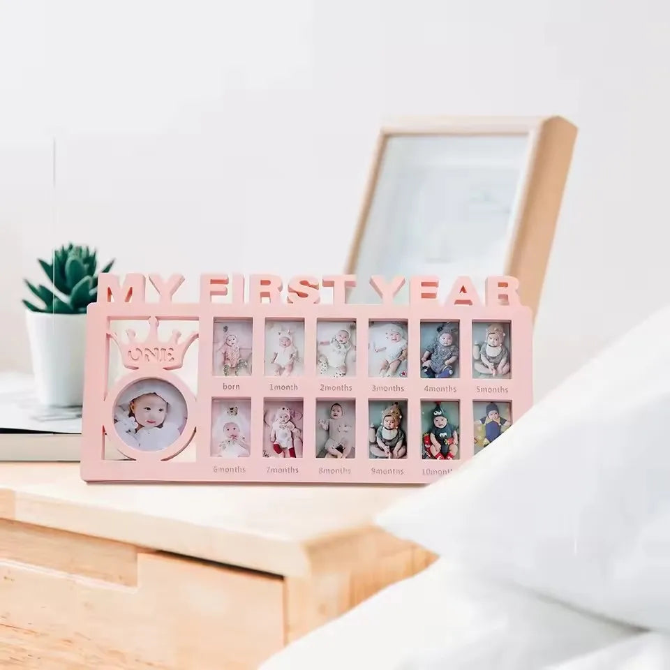 Baby's First Year Growth Picture Frame