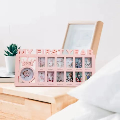 Baby's First Year Growth Picture Frame