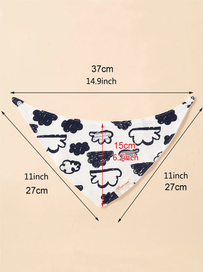 Comfy & Adjustable 3-Pack Cotton Baby Feeding Bibs
