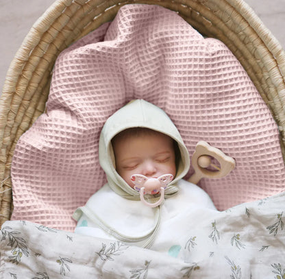 Soft Waffle Cotton Newborn Swaddle & Crib Blanket