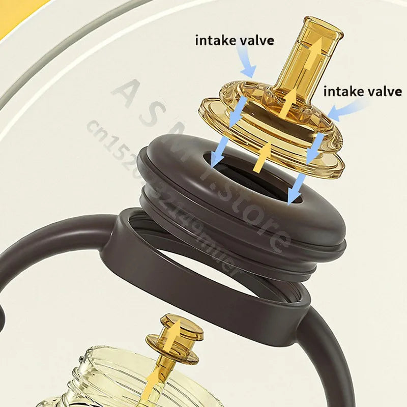 Anti-Colic Feeding Bottle – Bacteriostatic, Anti-Fall Design with Teething Guard