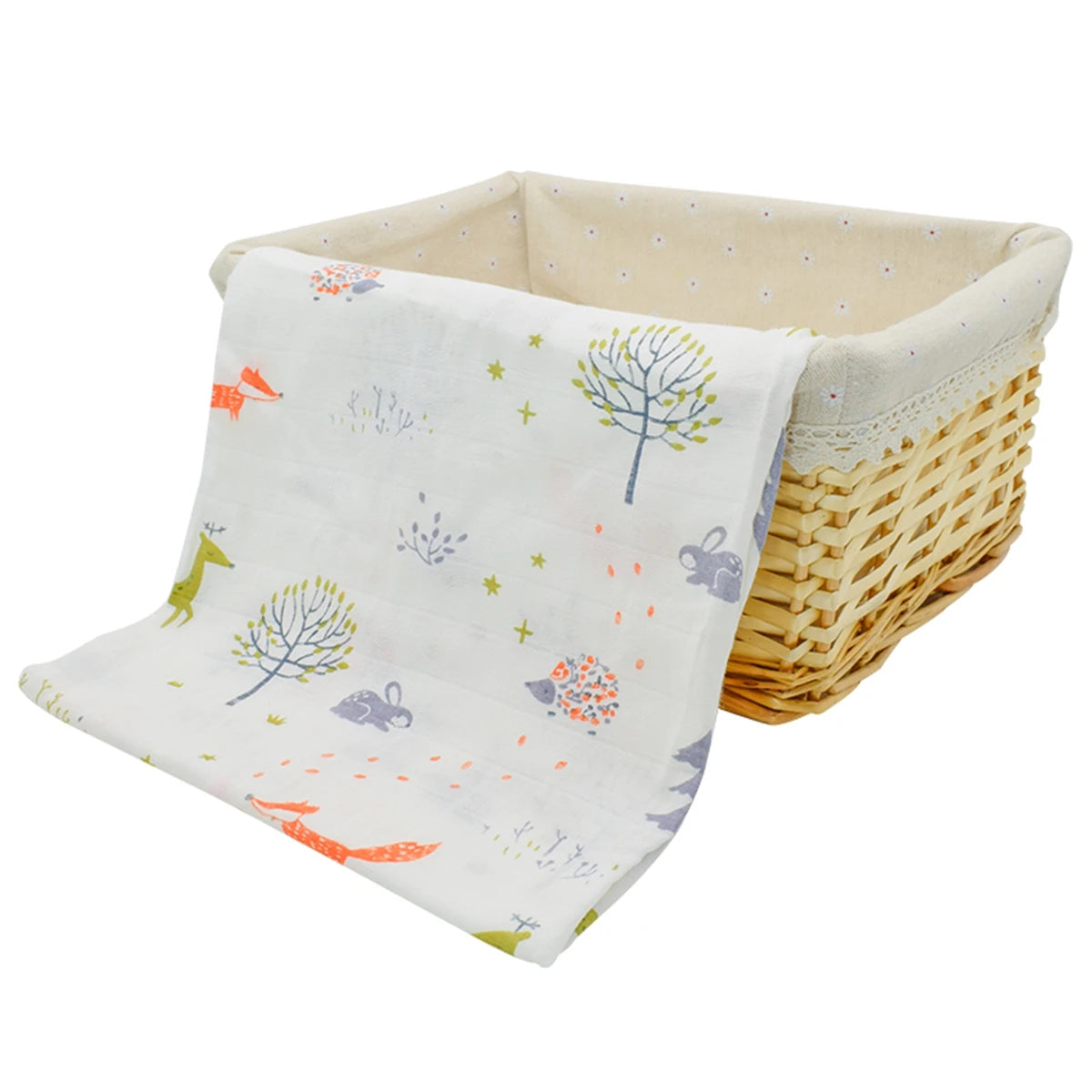 1Pc Muslin 100% Cotton Baby Swaddles Soft Newborn Wrap INS Style Infant Blankets 120*110CM