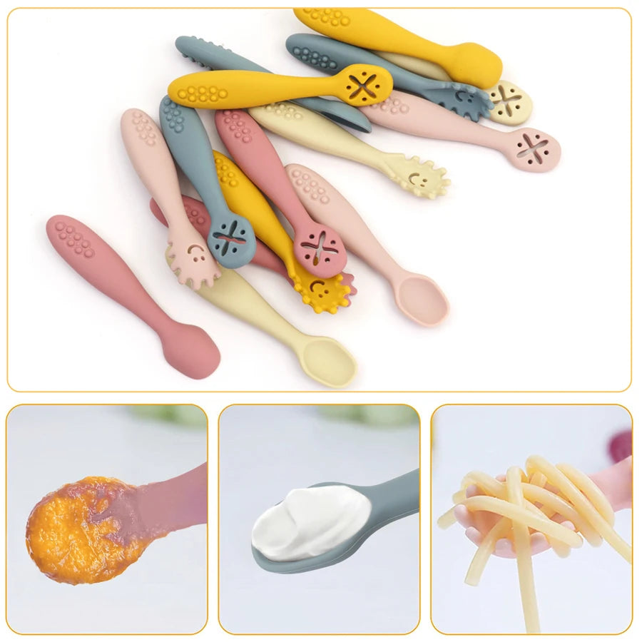 3 Pieces Baby Feeding Spoons