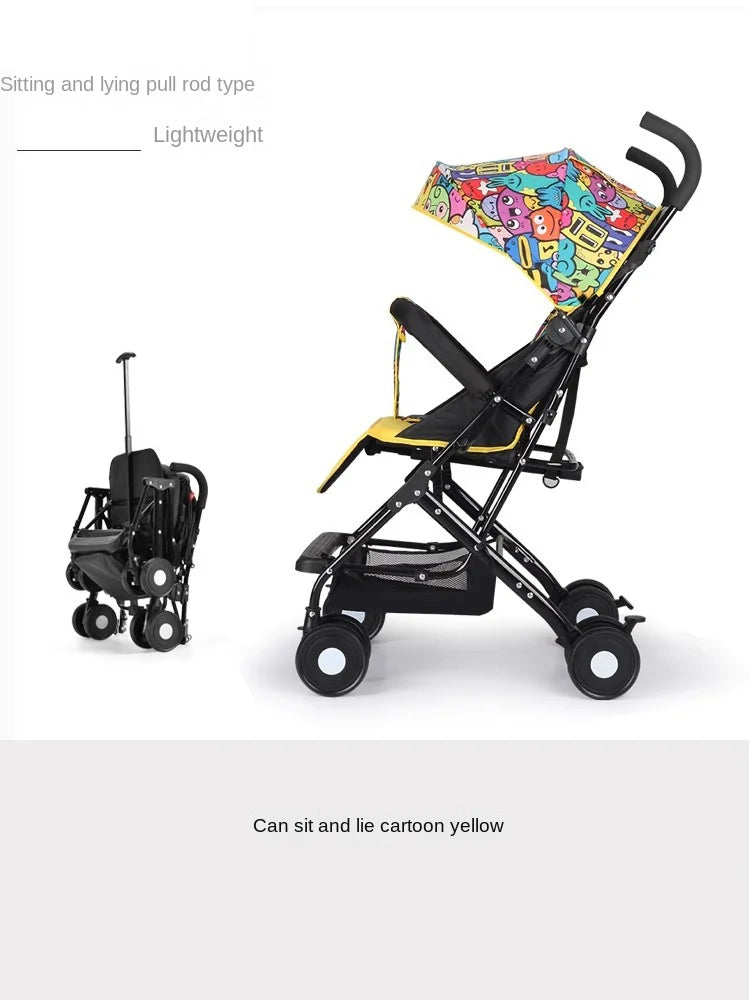Travel-Ready Folding Umbrella Stroller & Pushchair