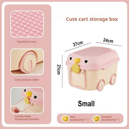 Cute Plastic Kids Toy Storage Organizer Bin
