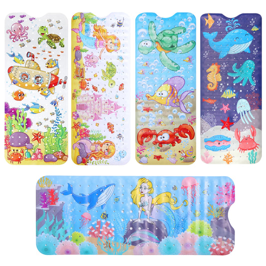 Non-Slip Cartoon Sea World Baby Bath Mat