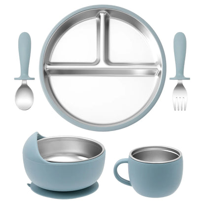 The Ultimate 5PC Baby Steel Weaning Set